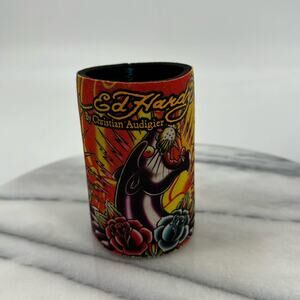 Ed Hardy Christian Audigier panther Beer bottle drink holder cooler Koozie